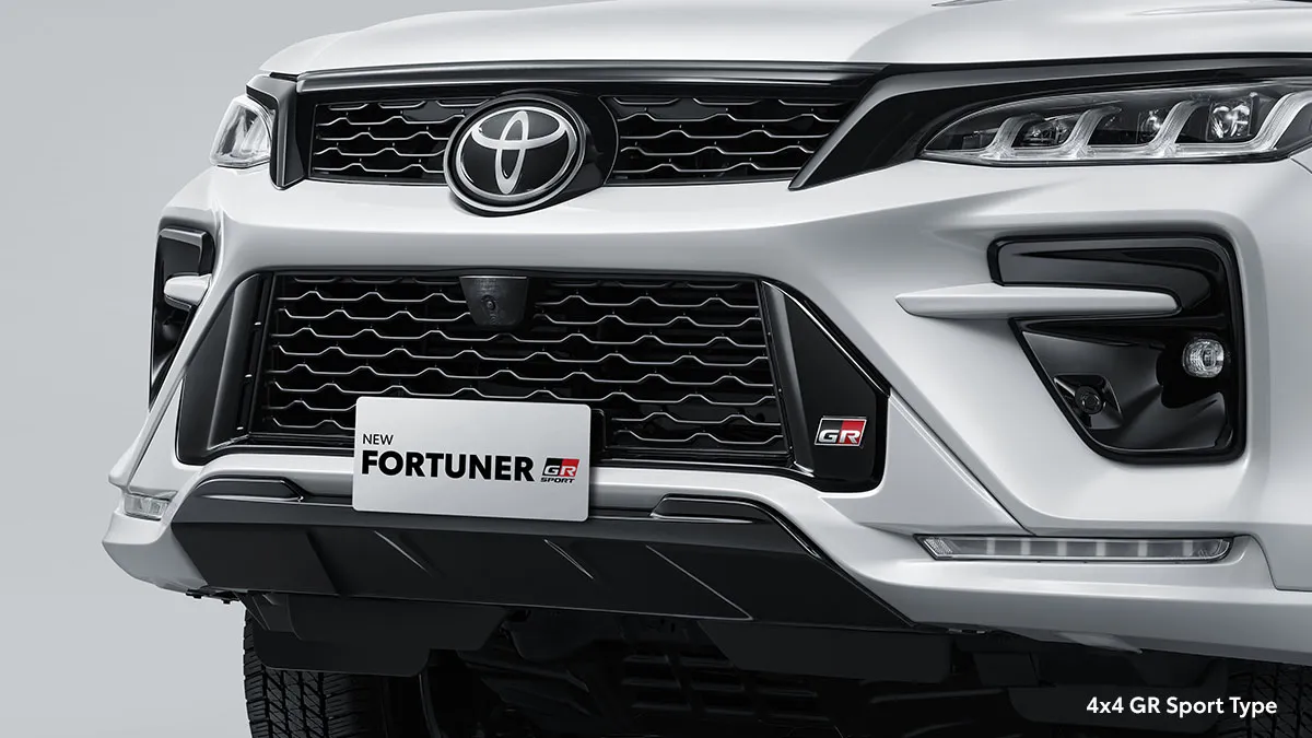 New Front Grille & New Front Bumper Spoiler (4x4 All Type) with GR Emblem (4x4 GR Sport Type)