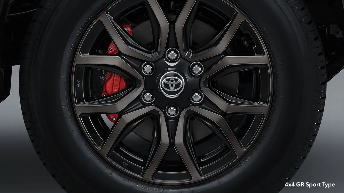 New Red Brake Caliper with New GR Tuned Suspension