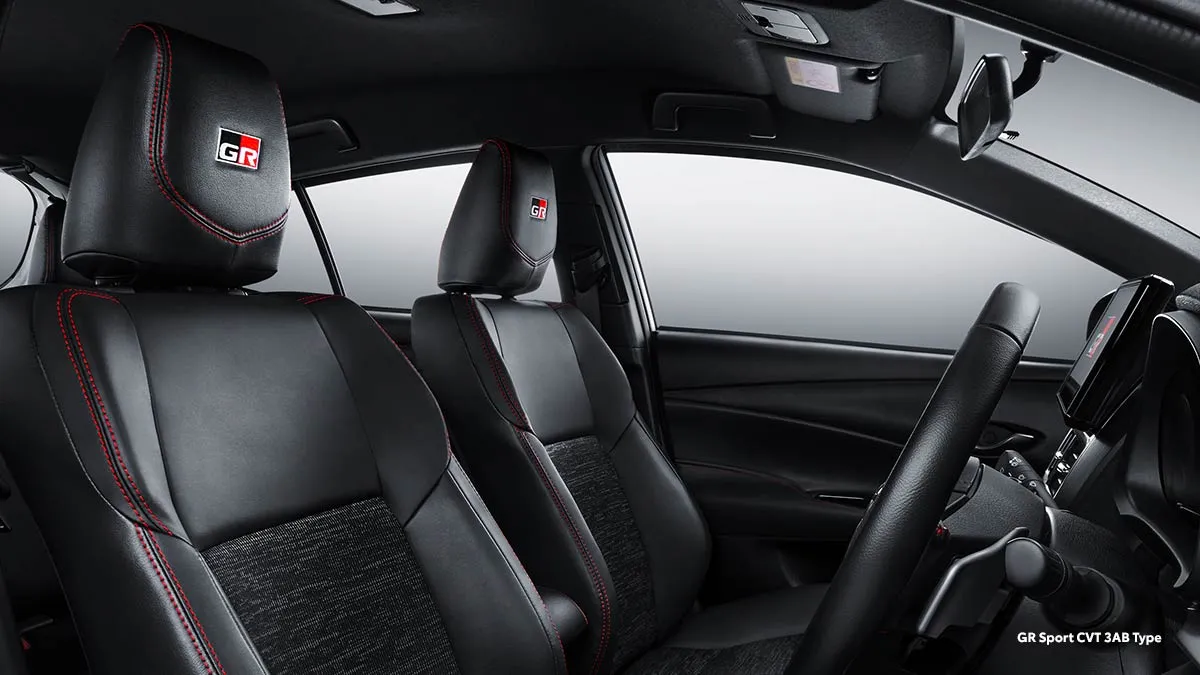 New Sporty Seat with GR Headrest